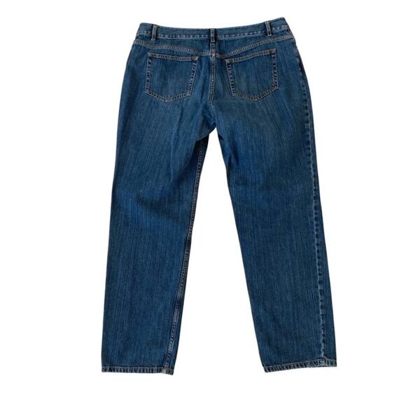 J. Jill Relaxed Fit Boyfriend Blue Jeans - Size 14 - Picture 3 of 6